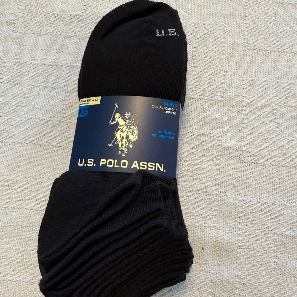 U.S. Polo Assn. Men's Classic Black Socks